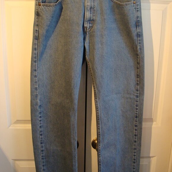 Men's Levi's 505 Medium wash blue denim jeans 34 x 32 - Picture 2 of 6